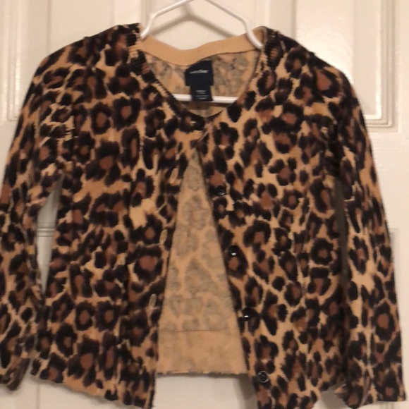 baby leopard cardigan